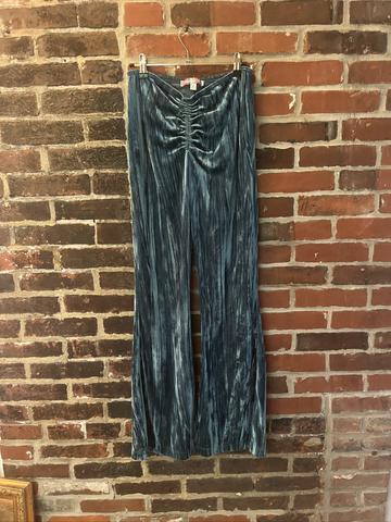 Velvet bell bottom pants