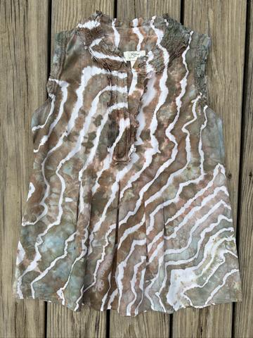 Ice Dyed LOFT Ruffled Tank