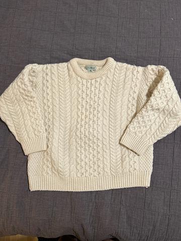 Irish Wool Fisherman Sweater