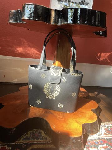 Black and gold purse