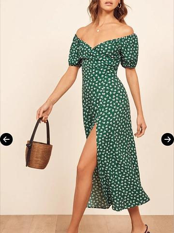 Pearl off the shoulder dress