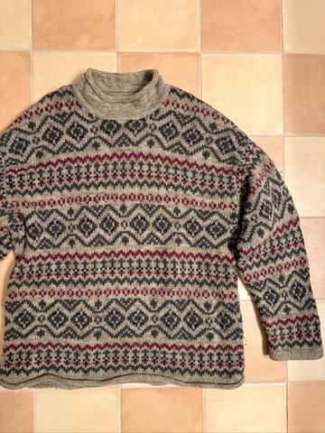 Vintage Wool Fair Isle Abercrombie Big Sweater