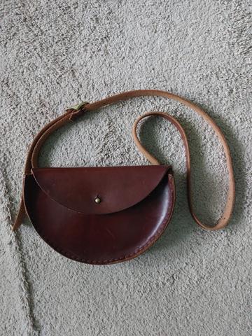 Extended half moon bag