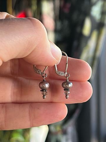 Pearl with French hooks