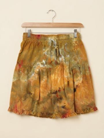 Ice Dyed Linen Skirt