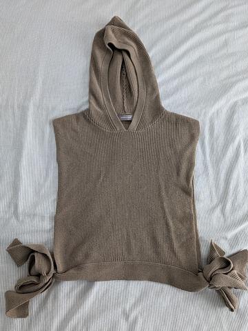 Sans & Sans hooded side tie vest