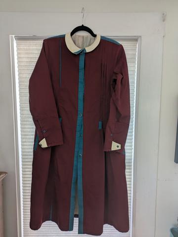 Interesting asymmetrical dress coat