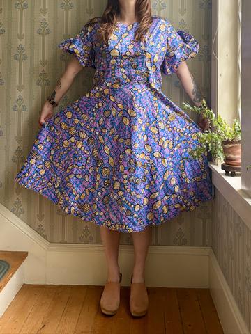 African wax print dress