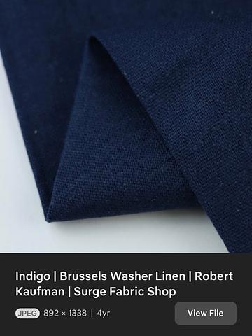 Brussels Washer Linen Rayon in Indigo