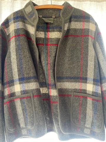 Wool Plaid Jacket