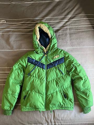 green/navy original sport puffer coat
