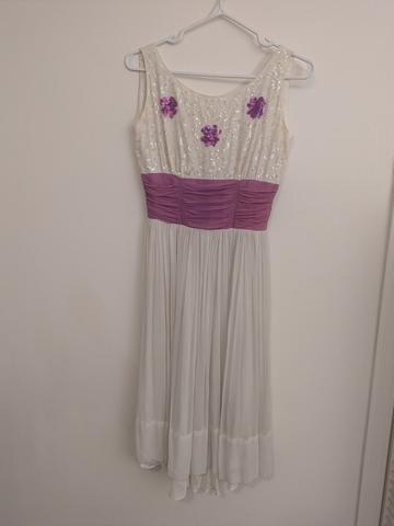1950s silk chiffon dress