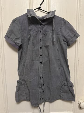 Striped button down