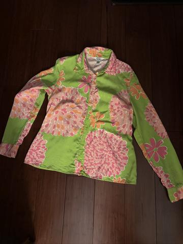Floral TBG Silk Blouse