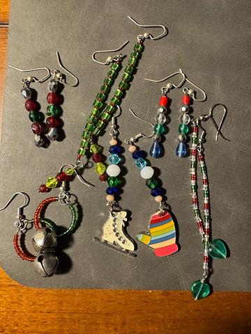 Christmas earrings