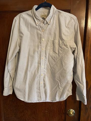 Cotton stripe button up