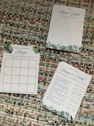 Baby Shower Game Set