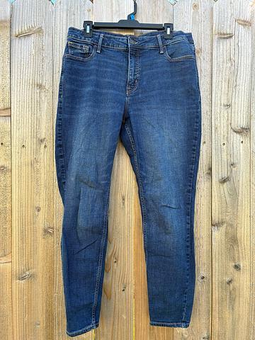 High waisted straight leg jeans