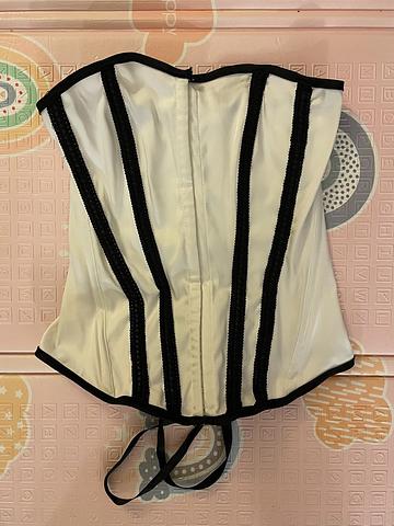 Y2K Charlotte Russe White Corset Top