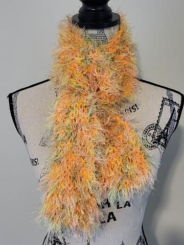 Mid 2000s fuzzy skinny scarf