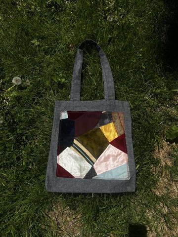 Upcycled Quilt Square Tote