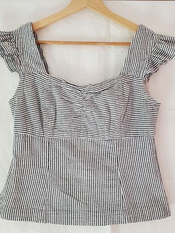 Seersucker top