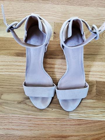 Suede Block Heels