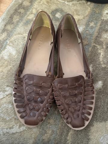Huarache sandals dark brown