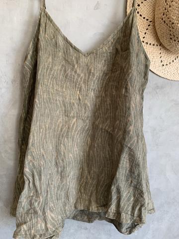 Naturally dyed block print swing tank