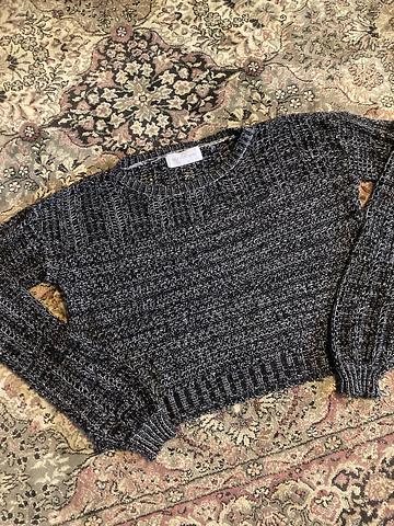 Elis Open Knit Pullover Sweater ~ Heathered Space Dye