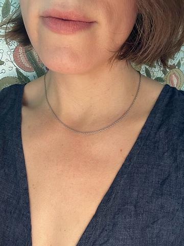 Sterling silver chain necklace
