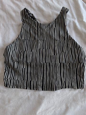 Athelta Conscious Crop DD+ Tankini Swim Top