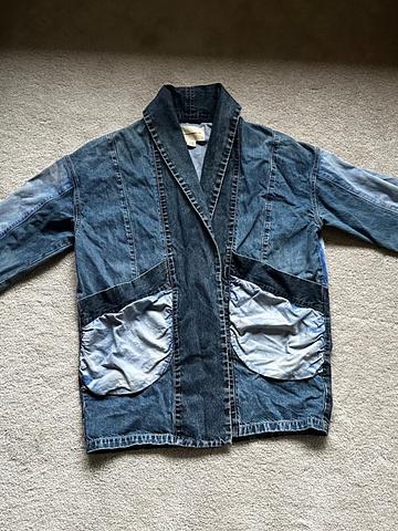 Denim patchwork jacket