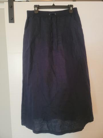 Linen maxi skirt