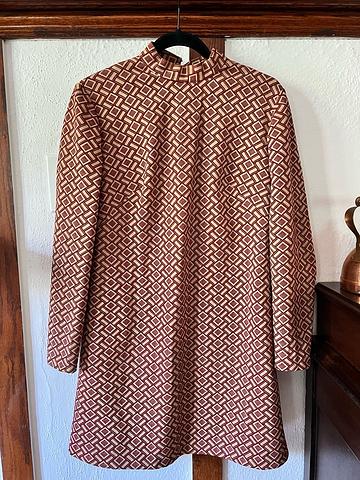 Mock neck long sleeve dress