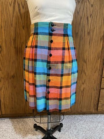 Rainbow curtain skirt