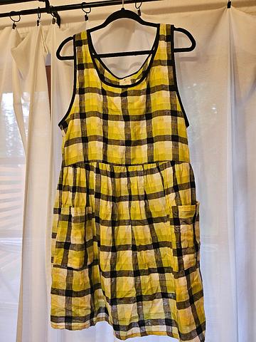 Yellow Plaid Dress