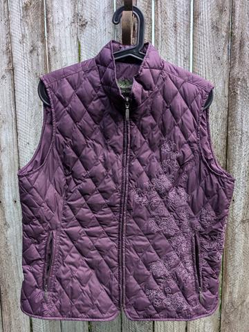 Embroidered Down Vest