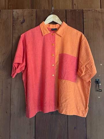 Boxy Shirt in Half and Half