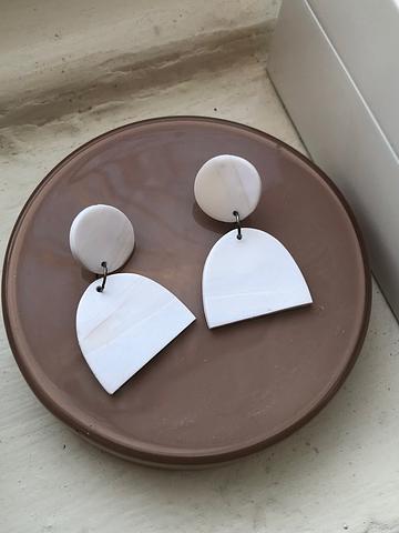 Aries Earrings in Cloud