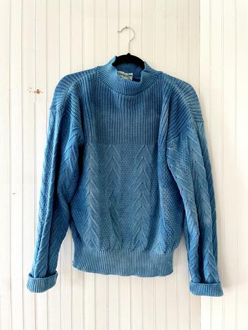 Indigo Dyed St John’s Bay Cotton Sweater