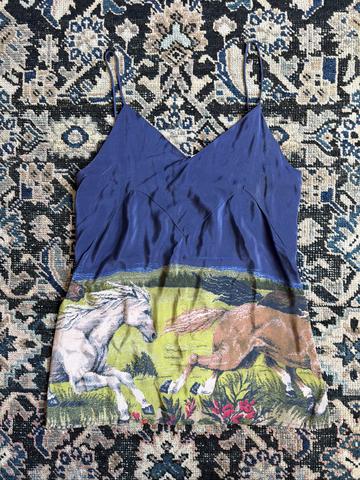 Horses Silk Tank Top