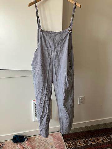 Periwinkle Linen Overalls