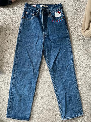 hello kitty ribcage jeans