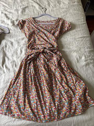 Floral wrap dress