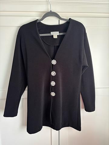 80s medallion black jacket