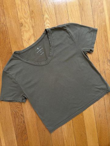Supima Cotton Crop Top T-shirt