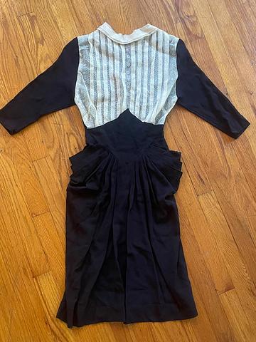 1940’s Black Rayon Dress
