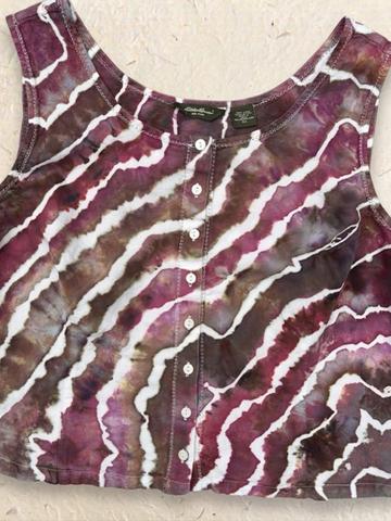 Ice Dyed Linen Blend Tank Top