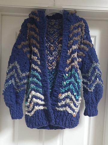 Blue Glow Girl Hoodie